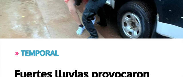 Fuertes lluvias provocaron anegamientos y operativos de emergencia en Misiones