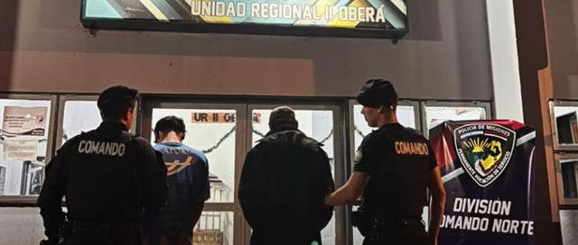 OBERÁ: Dos hermanos detenidos tras agredir a un hombre en el barrio Km. 0