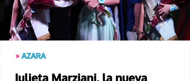 Julieta Marziani, la nueva Reina Provincial de la Mojarrita