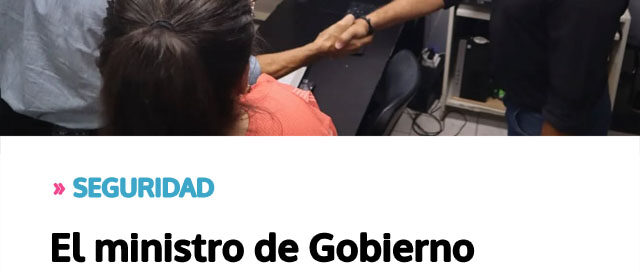 El ministro de Gobierno supervisó el trabajo de la Dirección de Cibercrimen y destacó su rol en la lucha contra los delitos informáticos