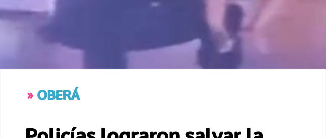 Policías lograron salvar la vida de un niño tras ingerir lavandina accidentalmente