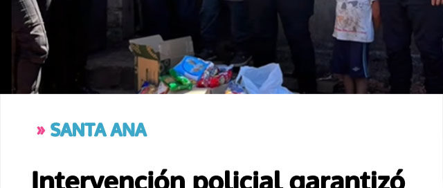 Intervención policial garantizó asistencia a tres menores bajo el cuidado de su hermano mayor