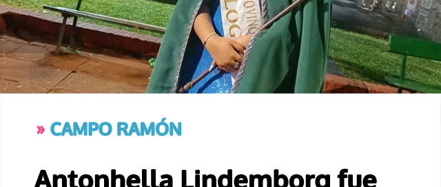 Anthonella Lindeborg fue elegida como nueva soberana de la Fiesta Provincial de la Ecología