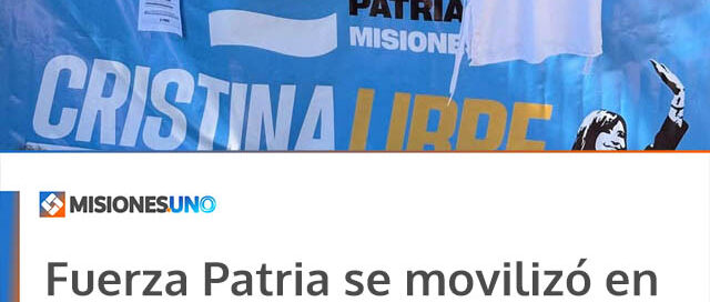 Fuerza Patria se movilizó en Posadas contra la reforma laboral y Cristina Brítez llamó a la unidad
